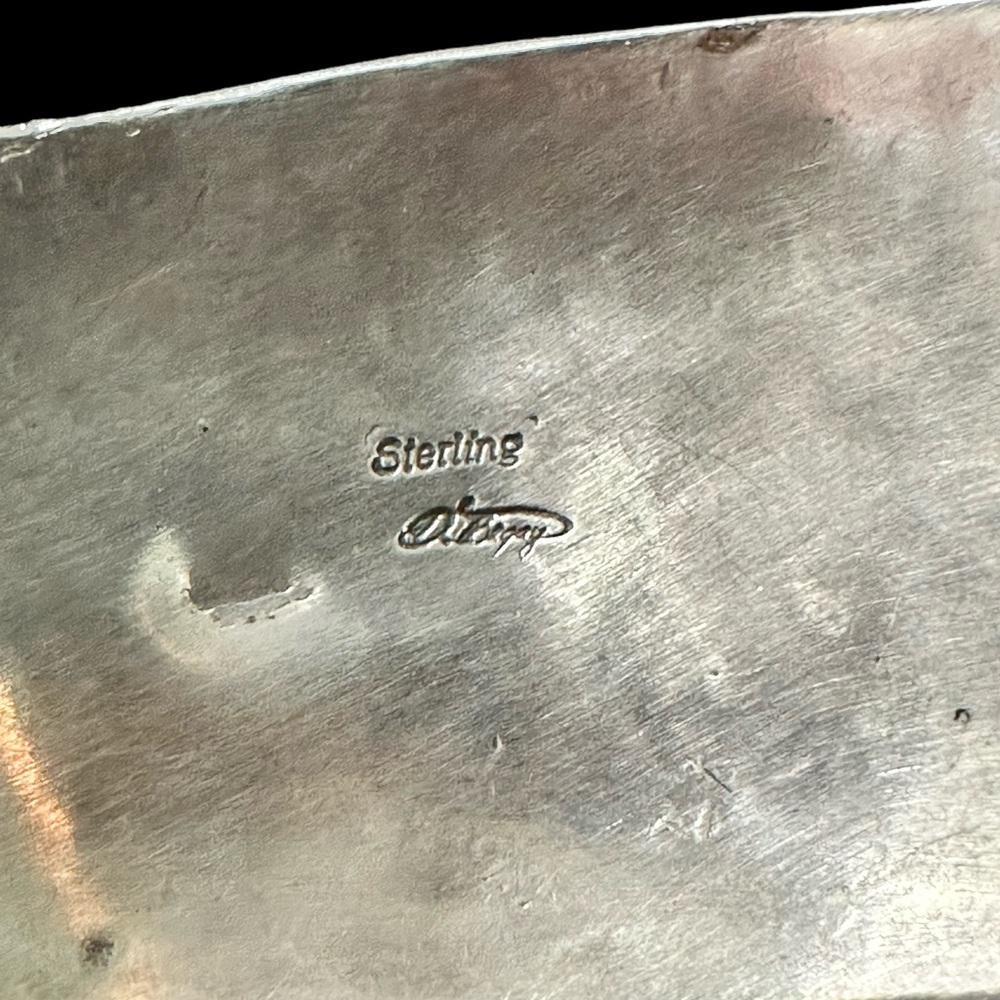 Native American Solid Sterling Bear Claw & Godber… - image 7